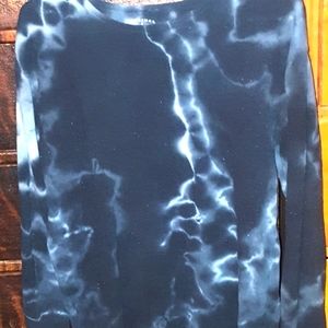 GREY STAR TIE DIE SMOKE LONG SLEEVE TOP